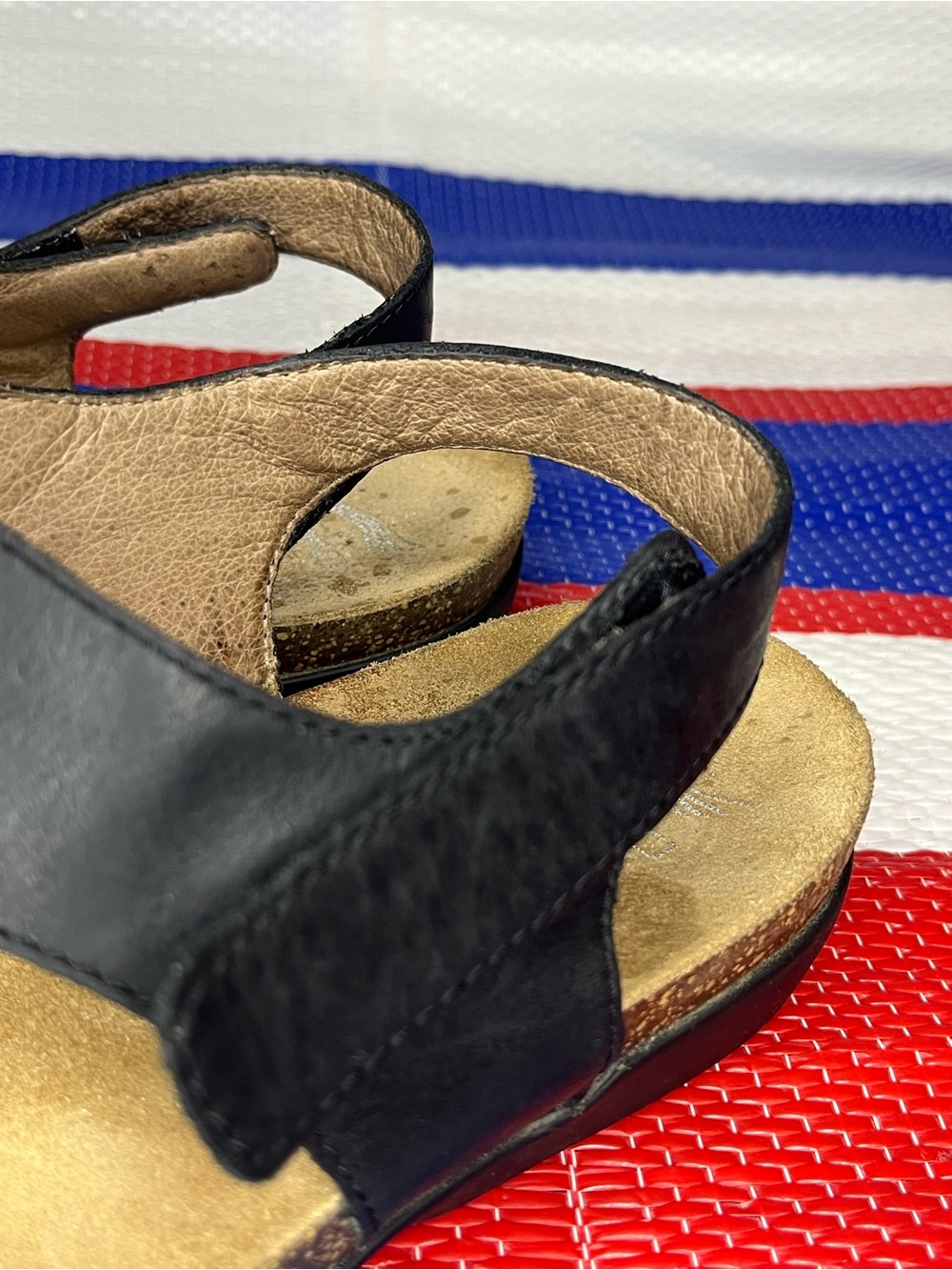 Dansko Reece women's thong sandals black waxy burnished leather Size 11.5 EU 42 - Picture 7 of 12